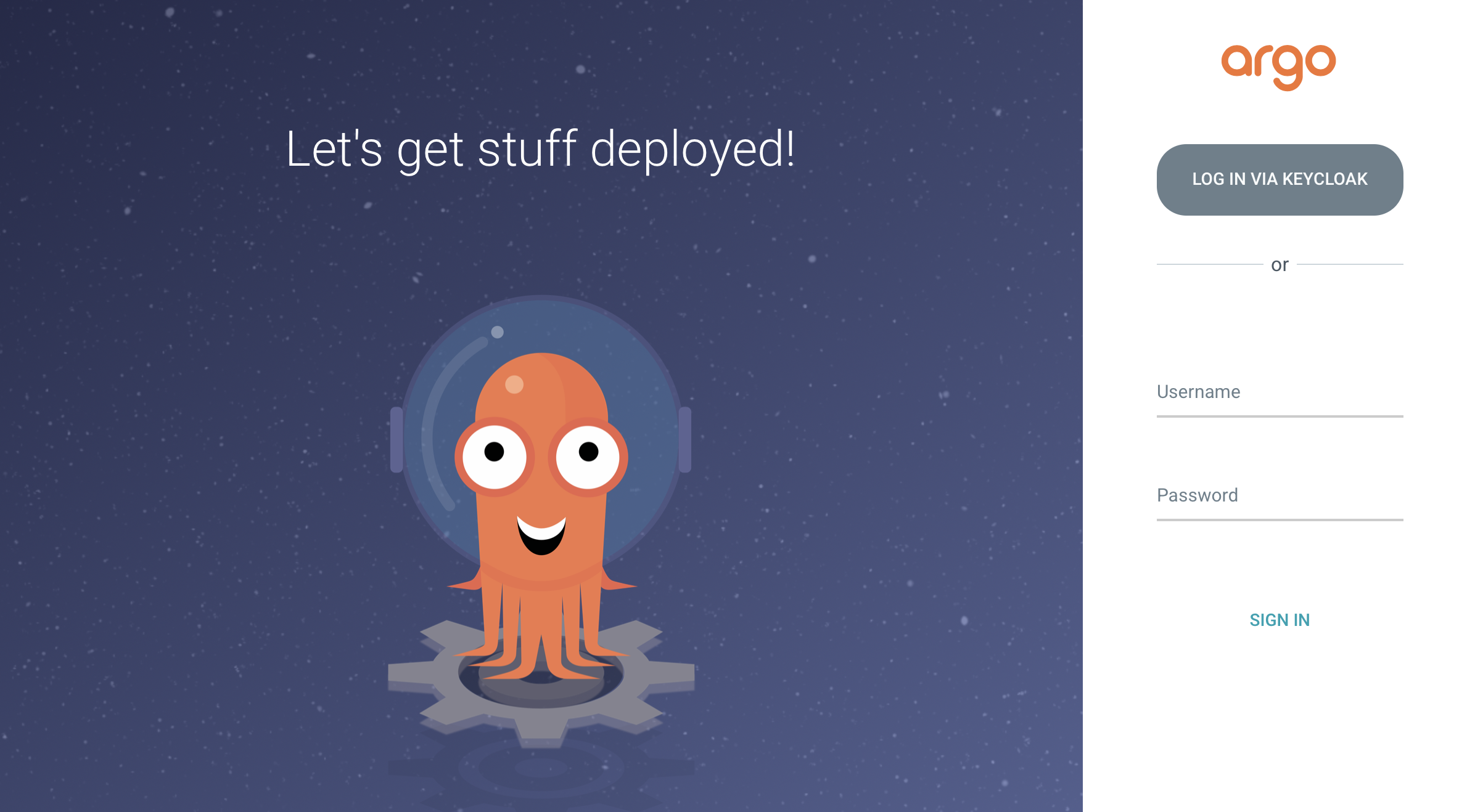 LOGIN VIA KEYCLOAK